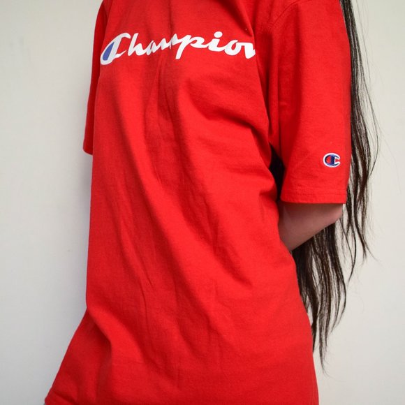 Firetruck Red Champion Tee - Picture 2 of 4